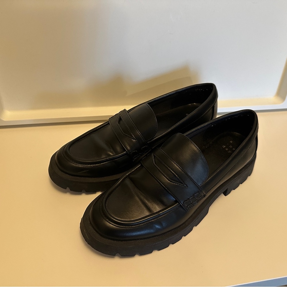 Chunky Heel Loafers